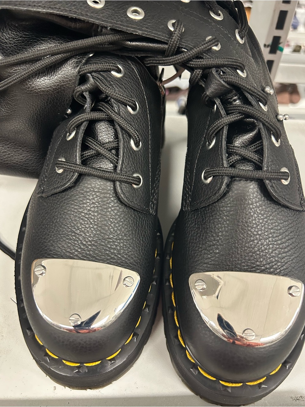 Dr. Martens Leather Knee High Size 8 New - Picture 3 of 4